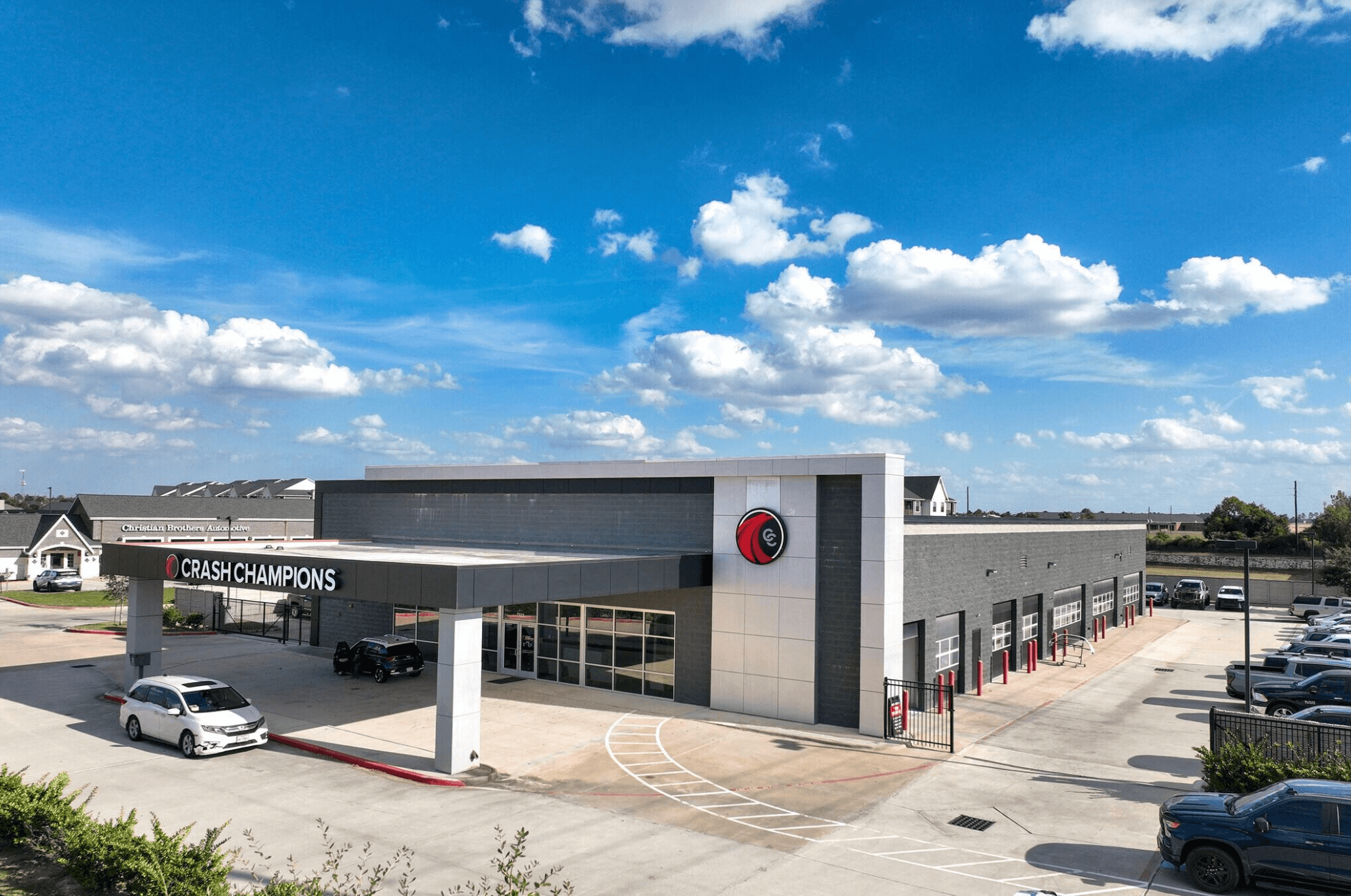 Crash Champions exterior, 7323 N Grand Pkwy W, Spring, TX