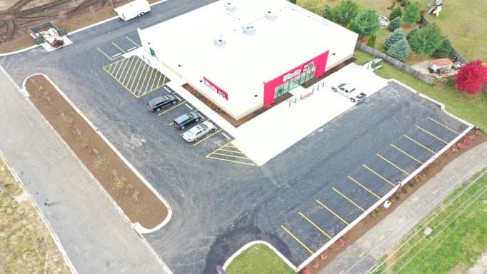 O’Reilly Auto Parts aerial, Jackson, MI